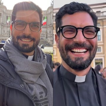 Padre gato ganha mais de 40 mil seguidores após viralizar durante Conclave