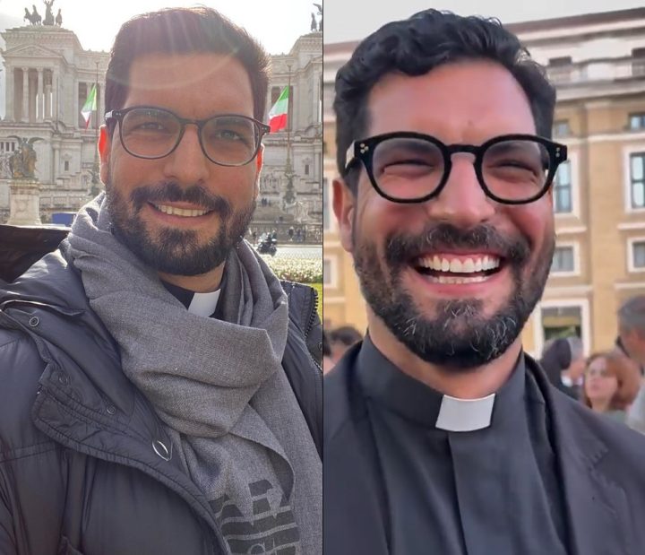 Padre gato ganha mais de 40 mil seguidores após viralizar durante Conclave