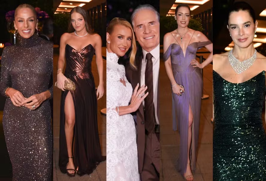 Veja quem foi eleita a mais bem-vestida do casamento de Roberto Justus e Ana Paula Siebert