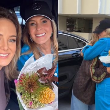 Ticiane dá carrão de presente Dia das Mães para Helô Pinheiro