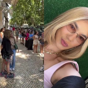 Virginia Fonseca causa alvoroço em Portugal e fãs fazem fila para tirar selfie