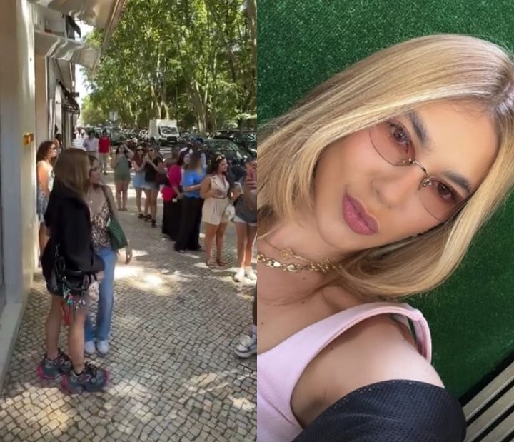 Virginia Fonseca causa alvoroço em Portugal e fãs fazem fila para tirar selfie