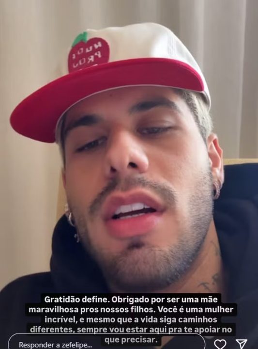Zé Felipe pede para fãs pararem de atacar Virginia: ‘Não foi ela que terminou o casamento’