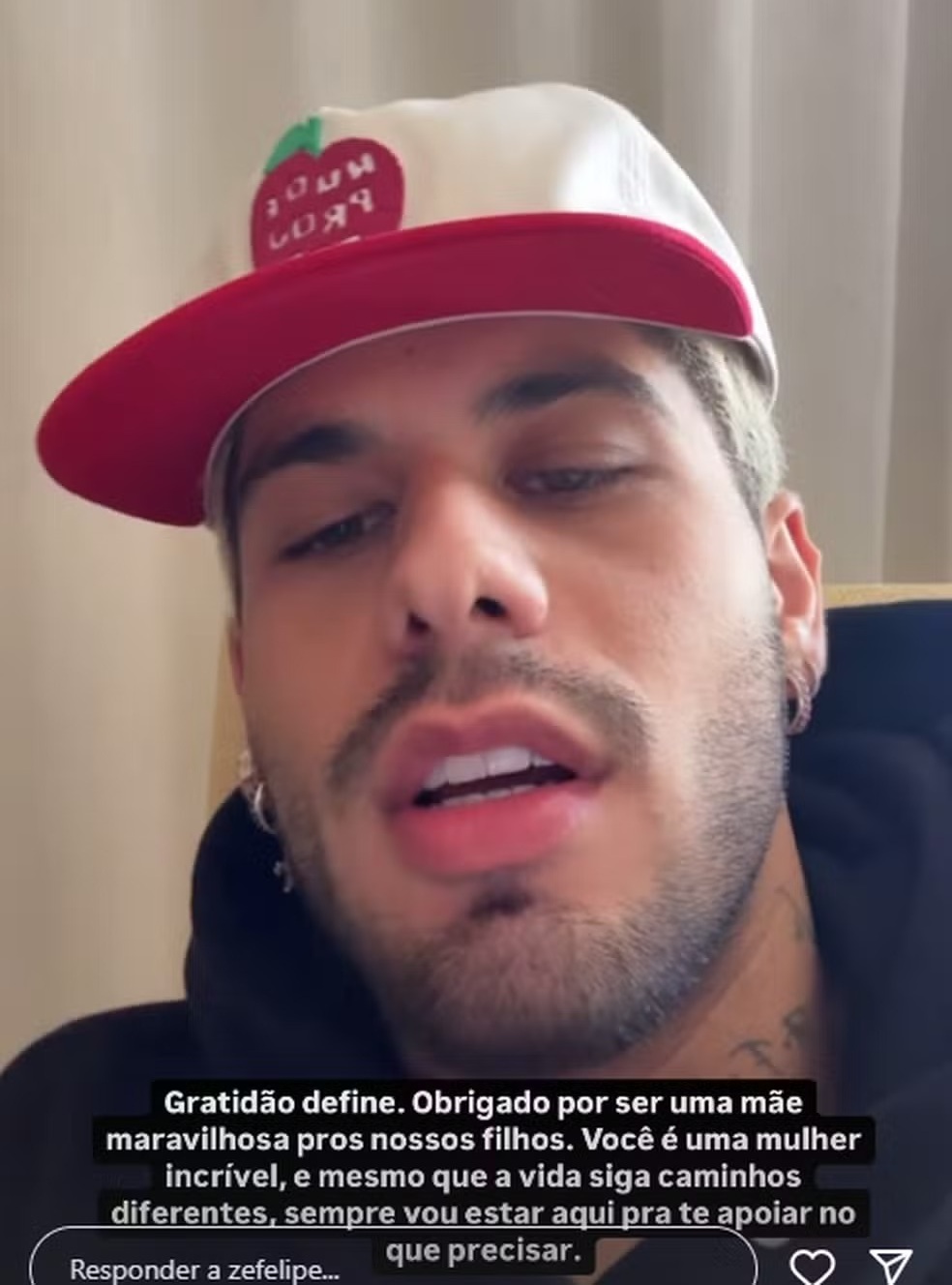 Zé Felipe pede para fãs pararem de atacar Virginia: ‘Não foi ela que terminou o casamento’