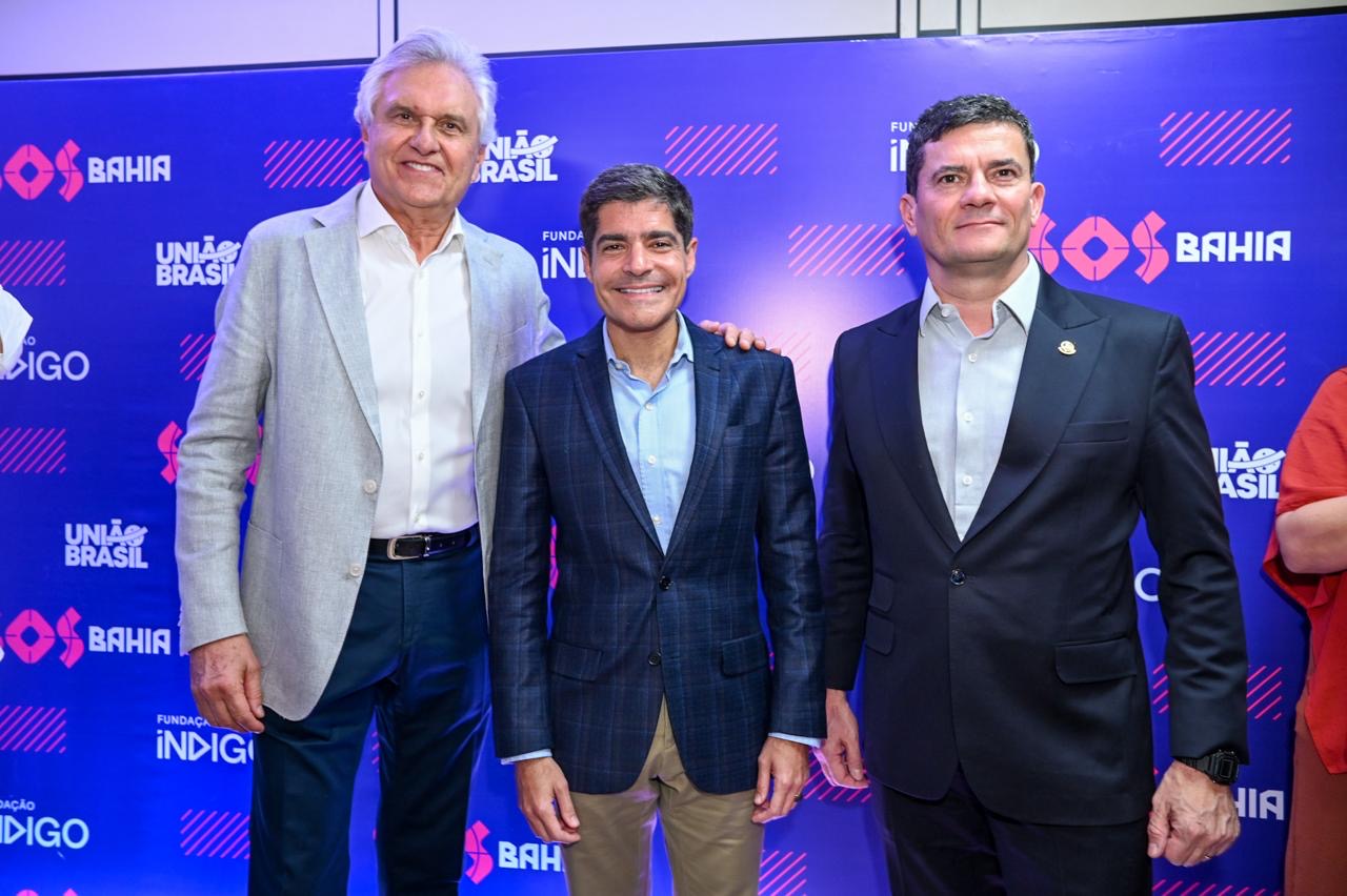 Ronaldo Caiado, ACM Neto e Sergio Moro