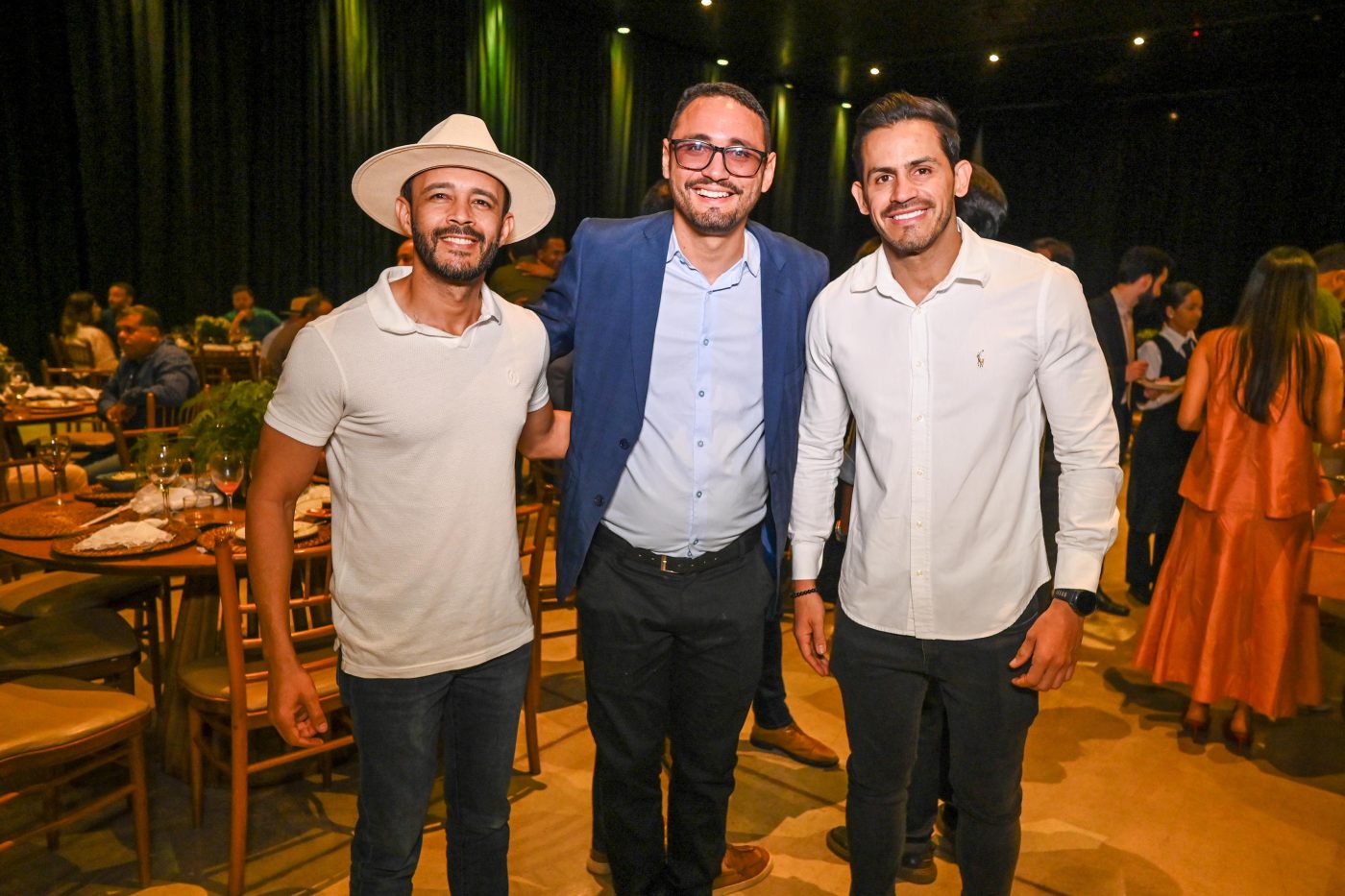 Weube Febronio, Petronio Campos e Michael Delgado