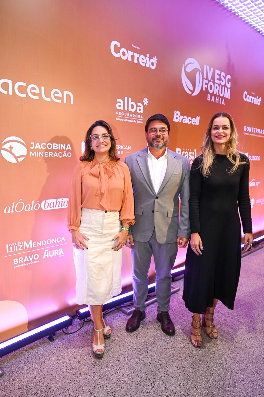 Marianna Muniz, José Luiz e Juliana Marinho