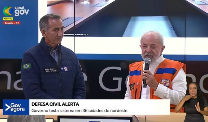 Alerta da Defesa Civil que chegou em celulares de Salvador foi acionado por Lula