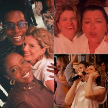 Sem Cauã Reymond, Debora Bloch reúne elenco de ‘Vale Tudo’ em festa de aniversário