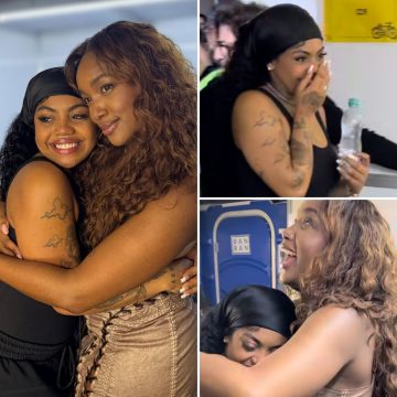 Duquesa se encontra com IZA nos bastidores de festival: ‘Bundão imenso’