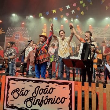 Geraldo Azevedo e OSBA lotam Concha Acústica durante São João Sinfônico; veja vídeo