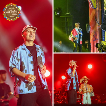 João Gomes se enrola na bandeira da Bahia em show de São João no Parque de Exposições