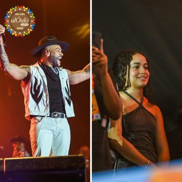 Tony Salles leva filha parar curtir show no Sao Joao da Bahia