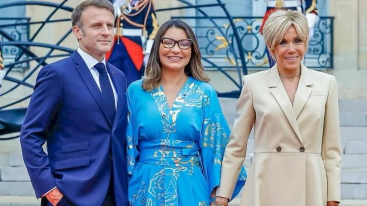 Janja e Brigitte Macron participarão de desfile com estilistas brasileiras em Paris