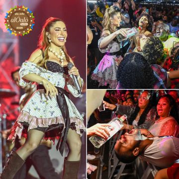 Com direito a bebida na boca dos fãs, Manu Bahtidão entrega show eletrizante no São João da Bahia