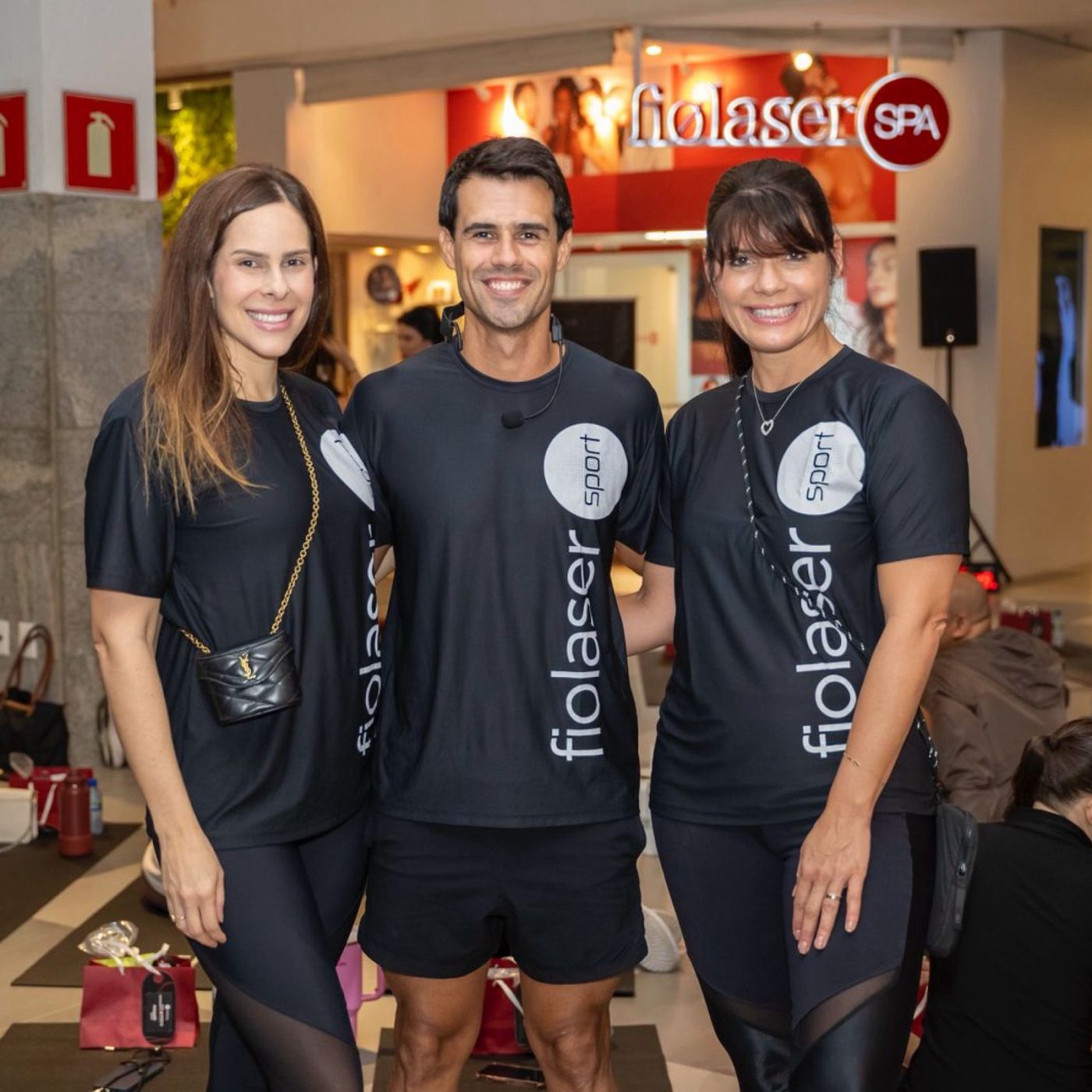 Lançamento da Fiolaser Sport tem aula especial com Bruno Doria; veja fotos