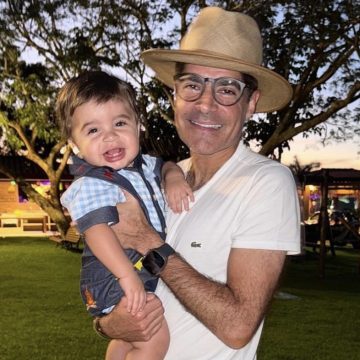 ACM Neto compartilha foto com filho em fazenda no interior da Bahia: ‘Primeiro São João de Antonio’