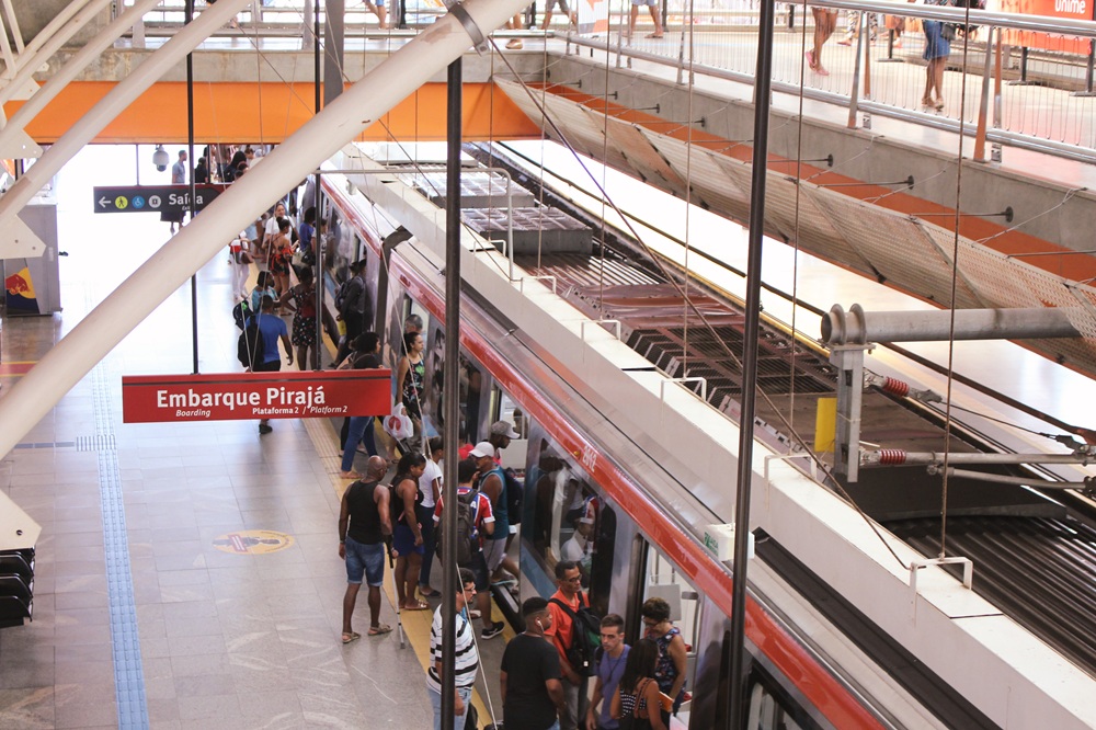 Mais de 10 milhões de passageiros utilizaram o metrô da Bahia em maio; número é recorde mensal