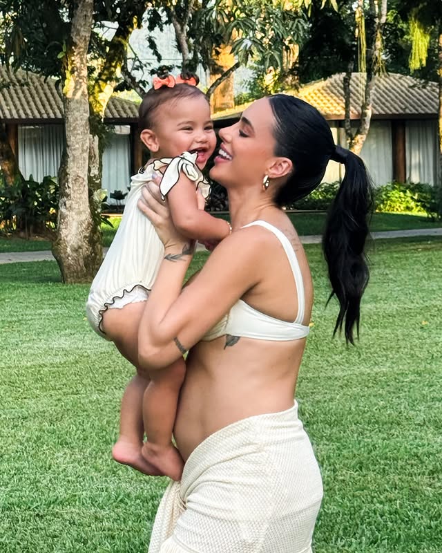 Bruna Biancardi encanta com look junino da filha Mavie; veja