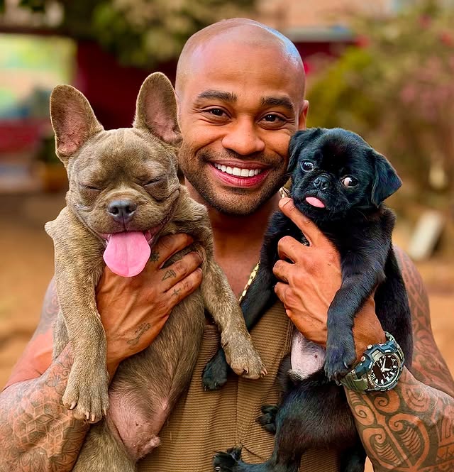 Após resgatar cão com doença denegerativa, baiano Cezar Black adota pet com deficiência