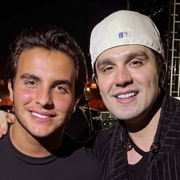 Filho de Ivete, Marcelo Sangalo tieta Luan Santana: “Bom te ver”