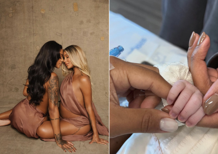 Ludmilla e Brunna Gonçalves mostram rosto da filha Zuri pela primeira vez