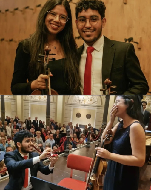 Músicos do Neojiba emocionam público ao noivarem durante turnê na Europa