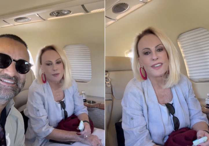 Acompanhada do marido, Ana Maria Braga volta a São Paulo e anuncia retorno ao Mais Você