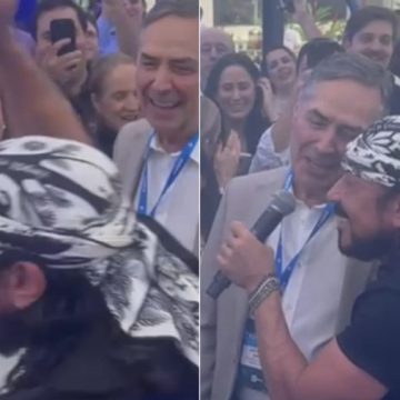 Presidente do STF, ministro Luis Roberto Barroso surpreende ao cantar com Bell Marques
