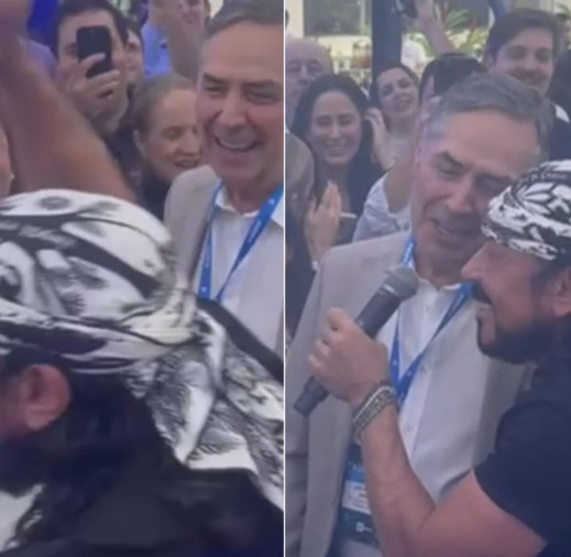 Presidente do STF, ministro Luis Roberto Barroso surpreende ao cantar com Bell Marques