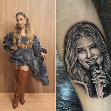 Fã faz tatuagem em homenagem a Simone Mendes e artista se emociona: “Amor puro”