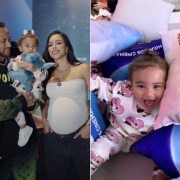 Bruna Biancardi curte noite de cinema com Mavie e Neymar; veja fotos