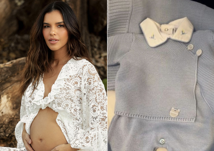 Grávida, Mariana Rios mostra primeiras roupinhas do bebê