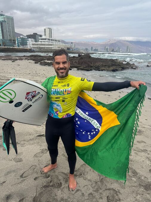 Baiano assume liderança do ranking mundial de bodyboarding após competição no Chile