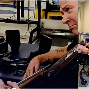 Mingau, baixista do Ultraje a Rigor, faz reabilitação com instrumento e filha comenta: ‘Estímulo’