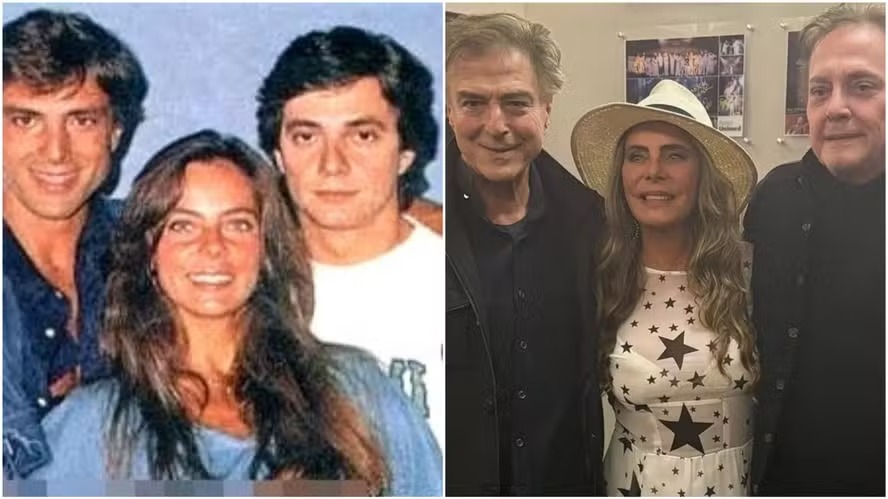 Fábio Jr. reencontra Bruna Lombardi e Carlos Alberto Riccelli, seus amigos há mais de 40 anos