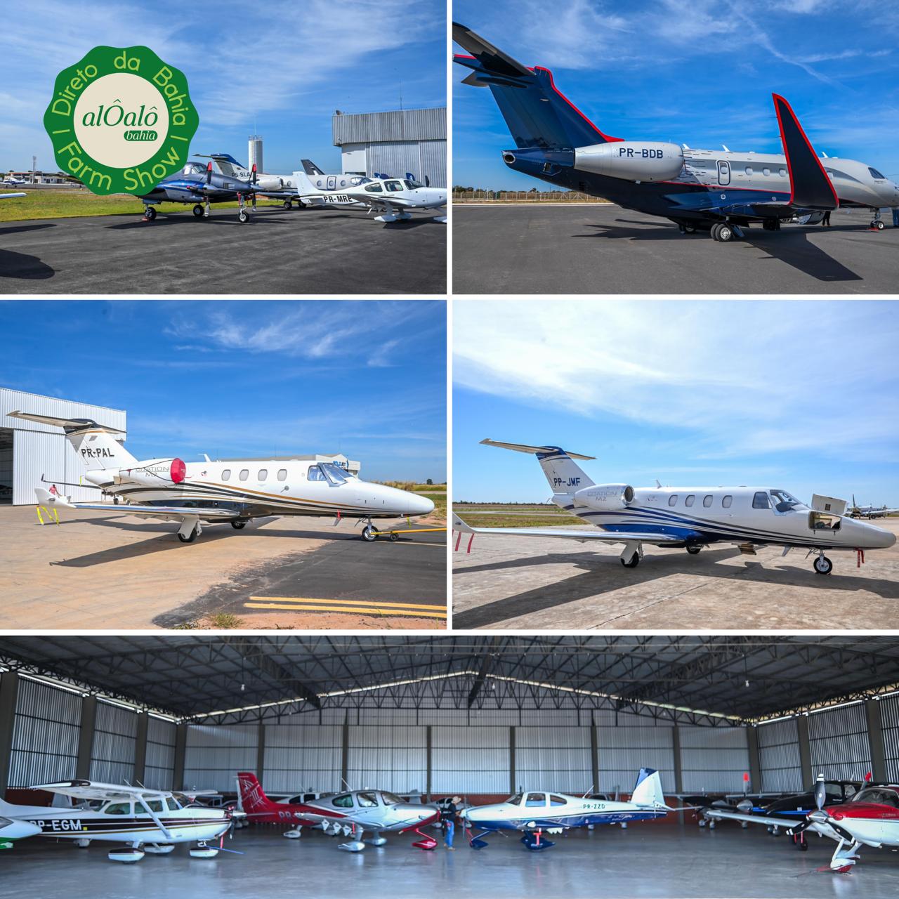 Aeroporto de Luis Eduardo Magalhães registra grande movimento de aviões particulares durante a Bahia Farm Show