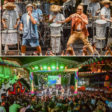 Timbalada e Léo Estakazero agitam Salvador em esquenta de São João no Arraiá Guetho Square; veja fotos