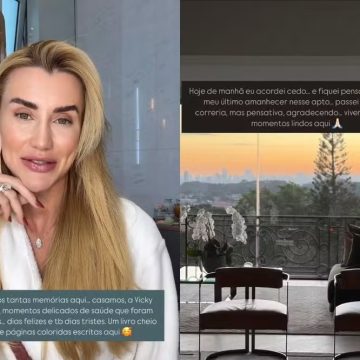 Ana Paula Siebert se despede de apartamento após 11 anos e vai para casa provisória