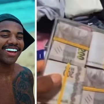 Davi Brito compra dinheiro falso para usar em viagem e gera polêmica
