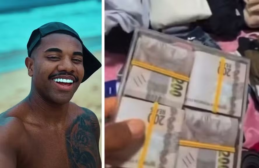 Davi Brito compra dinheiro falso para usar em viagem e gera polêmica