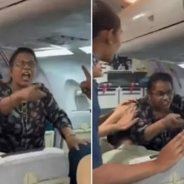 Passageira tem ataque de fúria e ameaça derrubar avião na Índia; assista