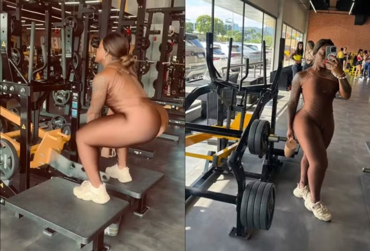 Jojo Todynho recorre a macacão ‘a vácuo’ para treino no frio
