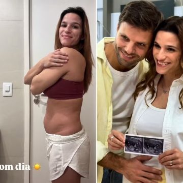 Casada com Leandro Fontanesi, Jade Barbosa exibe barriguinha da primeira gravidez