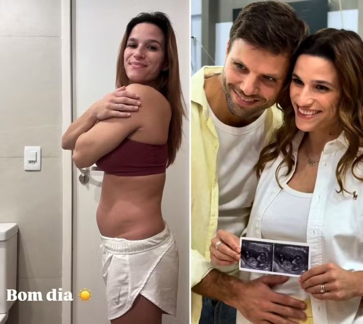 Casada com Leandro Fontanesi, Jade Barbosa exibe barriguinha da primeira gravidez