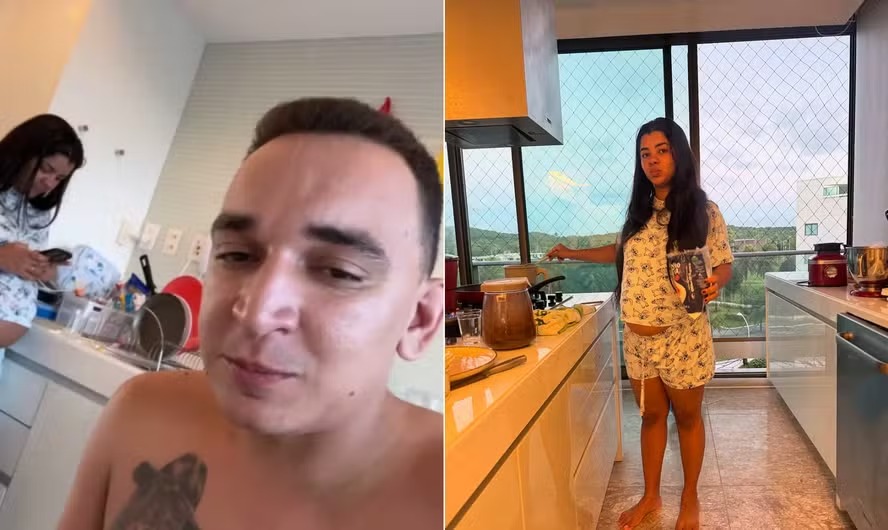 João Gomes brinca com ‘finalzinho da gestação’ da esposa, Ary Mirelle: ‘Fica doida’