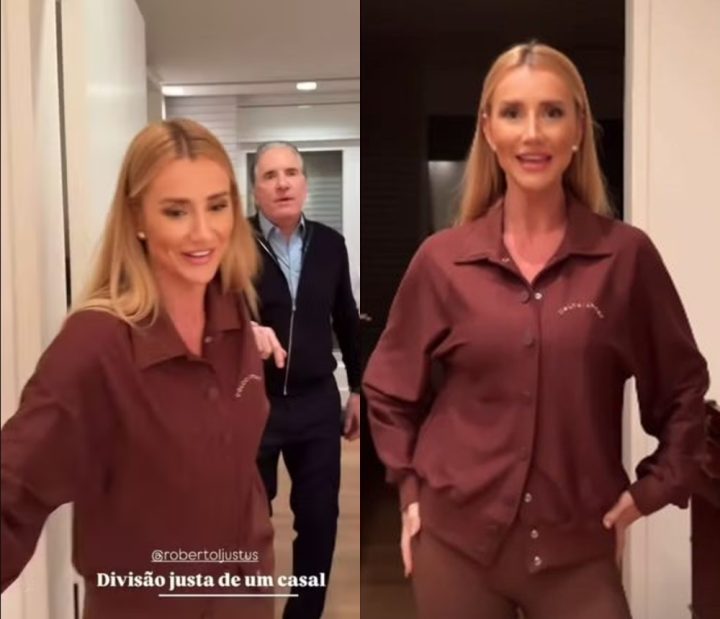 Ana Paula Siebert se perde em nova casa após mudança com Roberto Justus