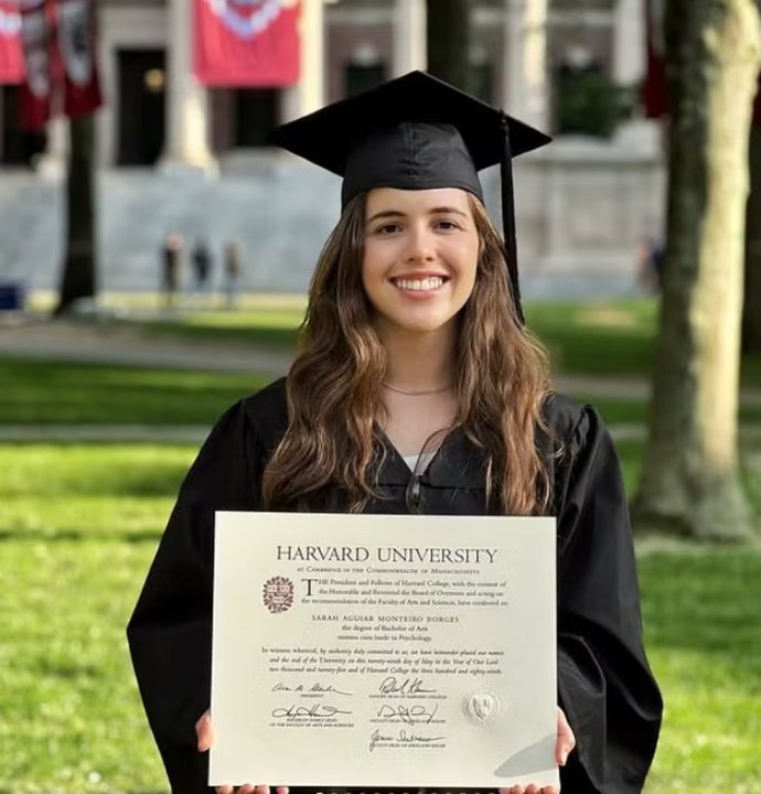 Aluna brasileira tem a maior nota entre os formandos de Harvard em 2025