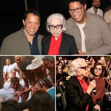 Fernanda Montenegro prestigia musical ‘Torto Arado’ no RJ e é ovacionada pelo público