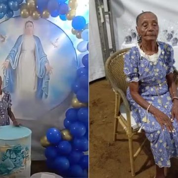 Baiana comemora 100 anos com festa temática de Nossa Senhora em Salvador